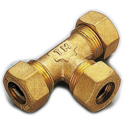 TIEMME Raccordo A T Intermedio Con Tenuta O-ring Per Tubo Rame Modello 1300 Ø14 TIEMME Raccordo A T Intermedio Con Tenuta O-ring Per Tubo Rame Modello 1300 Ø14
