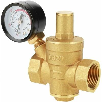 OEM Dn20 Valvola Di Riduzione Della Pressione Dell'acqua Regolabile In Ottone Con Manometro, Riduttore Di Pressione, Dolaso OEM Dn20 Valvola Di Riduzione Della Pressione Dell'acqua Regolabile In Ottone Con Manometro, Riduttore Di Pressione, Dolaso