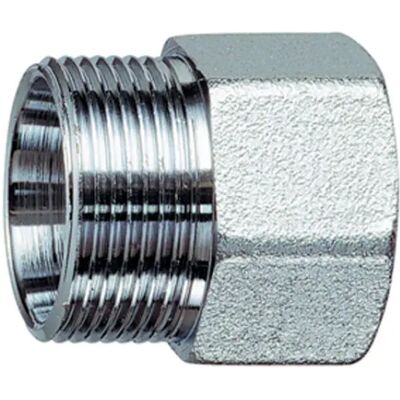 FAR Raccordo Diritto Femmina In Ottone Cromato 3/4' Ø18 C/kit Rame M 24x19 FAR Raccordo Diritto Femmina In Ottone Cromato 3/4' Ø18 C/kit Rame M 24x19