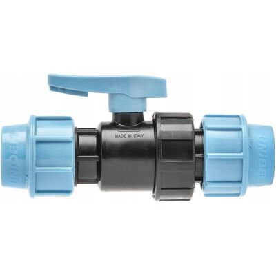 UNIDELTA Valvola A Sfera In Pe 20 - Nero - Resistente All'alta Pressione - Montaggio Semplice - Resistente Alla Corrosionee UNIDELTA Valvola A Sfera In Pe 20 - Nero - Resistente All'alta Pressione - Montaggio Semplice - Resistente Alla Corrosionee