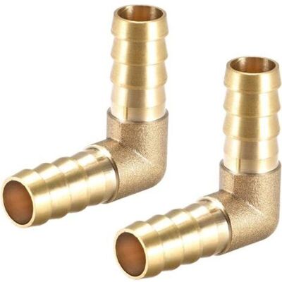 OEM Raccordo A Gomito A 90 Gradi In Ottone Da 12 Mm Con Attacco A Barb, Connettore Per Tubo, Adattatore Per Tubo, Confezione Da 2 OEM Raccordo A Gomito A 90 Gradi In Ottone Da 12 Mm Con Attacco A Barb, Connettore Per Tubo, Adattatore Per Tubo, Confezione Da 2