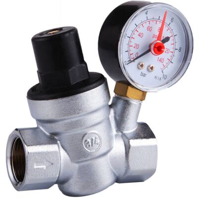 ENLENK Riduttore Di Pressione Dell'acqua Dn20 Regolatore Di Pressione Dell'acqua Con Manometro 3/4 Pollice (dn20) ENLENK Riduttore Di Pressione Dell'acqua Dn20 Regolatore Di Pressione Dell'acqua Con Manometro 3/4 Pollice (dn20)