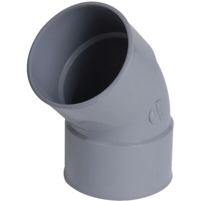 Curva PVC NICOLL 45° femmina-femmina - 125mm - Norma Francese Curva PVC NICOLL 45° femmina-femmina - 125mm - Norma Francese