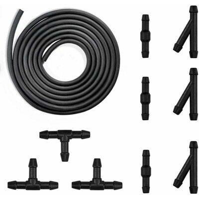 OEM Kit Universale Di Tubi Tergicristallo – 3 M, Con Ugelli Per Fendinebbia E Raccordi A Innesto Rapido Per Lavavetri Auto OEM Kit Universale Di Tubi Tergicristallo – 3 M, Con Ugelli Per Fendinebbia E Raccordi A Innesto Rapido Per Lavavetri Auto