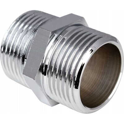 NONAME Raccordo No-name Nypel Chrom 1/2" Ottone 31 Mm NONAME Raccordo No-name Nypel Chrom 1/2" Ottone 31 Mm