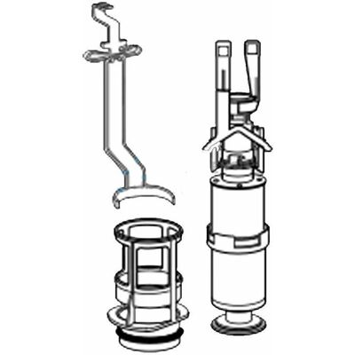 VALSIR Kit Valvola Doppio Scarico Per Cassetta Modello Rios VALSIR Kit Valvola Doppio Scarico Per Cassetta Modello Rios