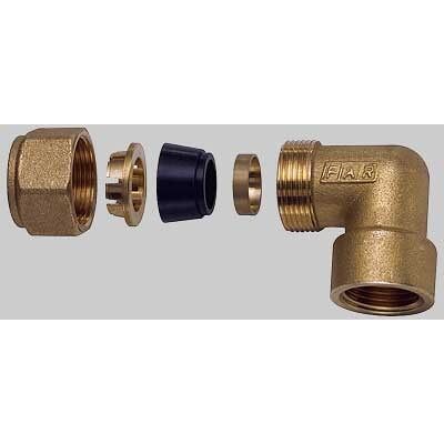 FAR Gomito Femmina Con Kit Di Tenuta Per Tubo Rame - 1/2 X 10 FAR Gomito Femmina Con Kit Di Tenuta Per Tubo Rame - 1/2 X 10