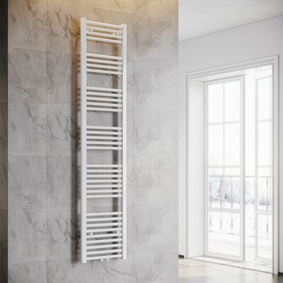 SONNI Termoarredo Scaldasalviette Radiatore Ad Acqua Calda Bagno Collegamento Intermedio 1800x400mm Bianco - SONNI Termoarredo Scaldasalviette Radiatore Ad Acqua Calda Bagno Collegamento Intermedio 1800x400mm Bianco -