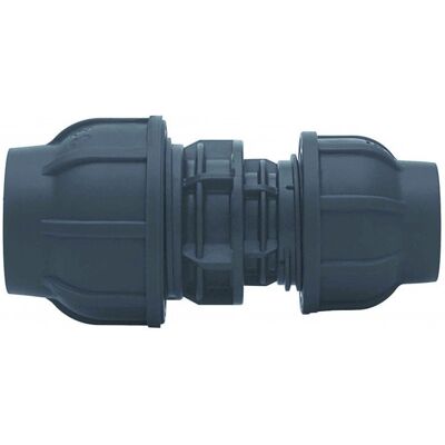 GEBO Raccordo A Compressione Pp 50x25 Pn16, Per Tubi Pe, Nero GEBO Raccordo A Compressione Pp 50x25 Pn16, Per Tubi Pe, Nero