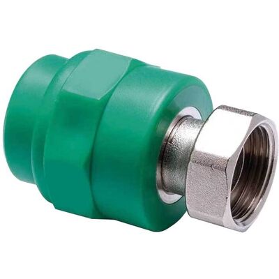 ATP "manicotto Diritto Filettato Femmina Con Codolo E Dado In Ppr Verde Pn25 Ø20 X 1/2""""f G" ATP "manicotto Diritto Filettato Femmina Con Codolo E Dado In Ppr Verde Pn25 Ø20 X 1/2""""f G"