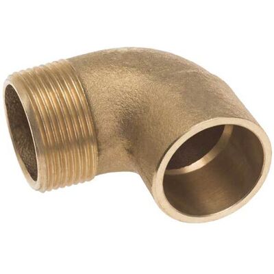 VDS Gomito A 90° Filettato Maschio In Bronzo A Saldare Ø16 X 1/2 VDS Gomito A 90° Filettato Maschio In Bronzo A Saldare Ø16 X 1/2