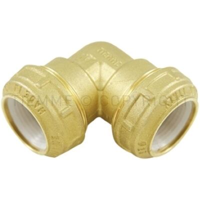TIEMME Raccordo Curvo Doppio A Compressione Per Tubo Pe Ø50 X Ø50 Con O Ring Ottone 3430020 TIEMME Raccordo Curvo Doppio A Compressione Per Tubo Pe Ø50 X Ø50 Con O Ring Ottone 3430020