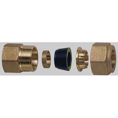 FAR Niples Femmina Con Kit Di Tenuta Per Tubo Rame - 1/2 X 10 FAR Niples Femmina Con Kit Di Tenuta Per Tubo Rame - 1/2 X 10