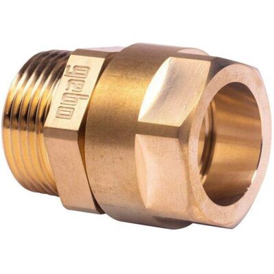 GEBO - Raccordo A Compressione Per Tubo Multistrato Di Diametro 20 Mm, Maschio 20x27. GEBO - Raccordo A Compressione Per Tubo Multistrato Di Diametro 20 Mm, Maschio 20x27.