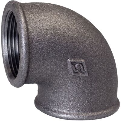GEBO Gomito A Vite 6/4"" Nero A1, N. 6, N. 90 Opal GEBO Gomito A Vite 6/4"" Nero A1, N. 6, N. 90 Opal
