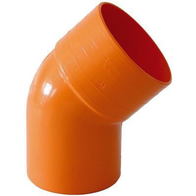 DIANFLEX Curva Aperta 45° Pvc Rosso Diam. 160 Mm Per Tubi Di Scarico Idraulici DIANFLEX Curva Aperta 45° Pvc Rosso Diam. 160 Mm Per Tubi Di Scarico Idraulici