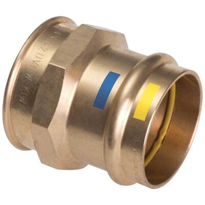 VDS "manicotto Femmina A Pressare Filettato Femmina In Bronzo Ø35 X 1""""1/4 F" VDS "manicotto Femmina A Pressare Filettato Femmina In Bronzo Ø35 X 1""""1/4 F"