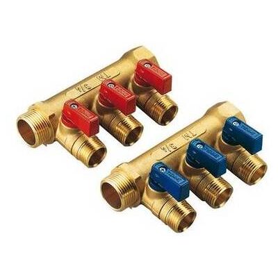 TIEMM Collettore Nino Giallo C/valvola A Sfera Da 3/4 X 16 3 Vie 3/4 X 1/2 X 16 e TIEMM Collettore Nino Giallo C/valvola A Sfera Da 3/4 X 16 3 Vie 3/4 X 1/2 X 16 e