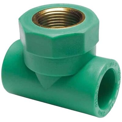 ATP "tee Filettato Femmina In Ppr Verde Pn25 Ø32 X 3/4""""f X Ø32" ATP "tee Filettato Femmina In Ppr Verde Pn25 Ø32 X 3/4""""f X Ø32"