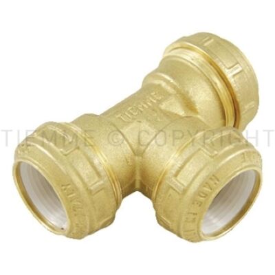 TIEMME Raccordo A T A Compressione Per Tubo Pe Ø50 X Ø50 X Ø50 Con O Ring Ottone 3430047 TIEMME Raccordo A T A Compressione Per Tubo Pe Ø50 X Ø50 X Ø50 Con O Ring Ottone 3430047