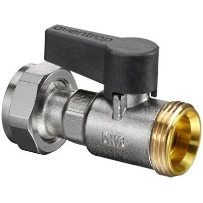 OVENTROP - DN20 - Guarnizione piatta - 3/4 M x 3/4 dado - Valvola a sfera OVENTROP - DN20 - Guarnizione piatta - 3/4 M x 3/4 dado - Valvola a sfera