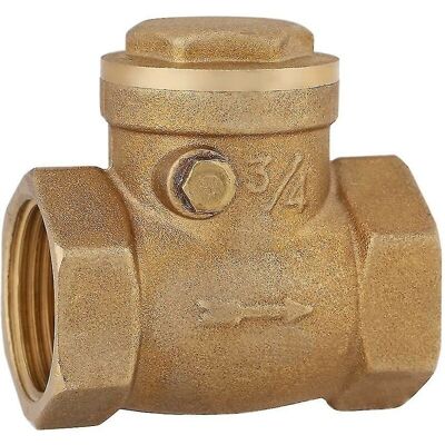 FORTUNEVILLE Valvola Di Non Ritorno Per Rubinetto Del Serbatoio Di Recupero Acqua (1 Pezzo), Raccordo Girevole Femmina Dn20 3/4, Ottone, Per Prevenire Il Riflusso Dell'acqua, Colore Oro. FORTUNEVILLE Valvola Di Non Ritorno Per Rubinetto Del Serbatoio Di Recupero Acqua (1 Pezzo), Raccordo Girevole Femmina Dn20 3/4, Ottone, Per Prevenire Il Riflusso Dell'acqua, Colore Oro.