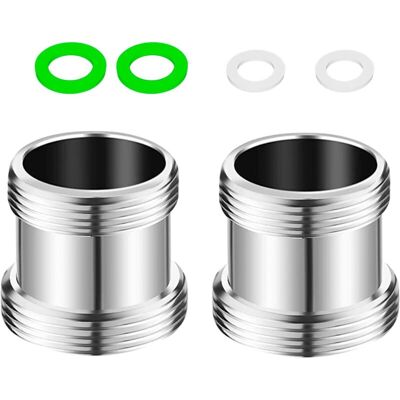 XISRENS Confezione Da 2 Adattatori Maschio-maschio In Ottone Da 22/24 Mm Per Rubinetto Da Cucina E Bagno - Connettore Aeratore E Adattatore Per Rubinetto M22/m24 XISRENS Confezione Da 2 Adattatori Maschio-maschio In Ottone Da 22/24 Mm Per Rubinetto Da Cucina E Bagno - Connettore Aeratore E Adattatore Per Rubinetto M22/m24