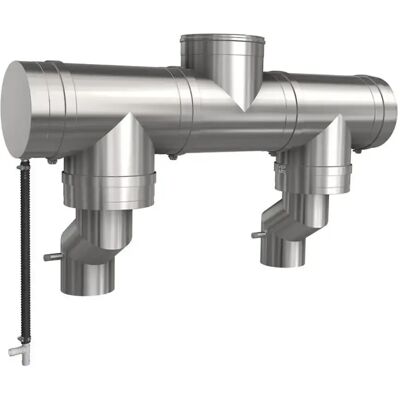 BRÖTJE Collettore Gas Di Scarico Bk 250/1 B, Per Impianto A Due Caldaie, 7844803 BRÖTJE Collettore Gas Di Scarico Bk 250/1 B, Per Impianto A Due Caldaie, 7844803