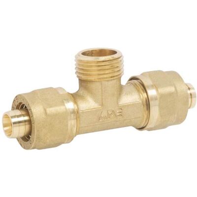 APE "tee Maschio A Compressione Per Tubo Multistrato Ø20 (2,0) X 1/2""""m X Ø20 (2,0)" APE "tee Maschio A Compressione Per Tubo Multistrato Ø20 (2,0) X 1/2""""m X Ø20 (2,0)"