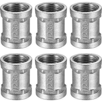 FOCTRO Raccordi A Manicotto In Acciaio Inox Con Filettatura Femmina Da 1/2 Pollice, Doppio Manicotto Femmina In Acciaio Inox 15/21, Connettore Ig/ig Da 1/2 Pollice, Raccordo Filettato FOCTRO Raccordi A Manicotto In Acciaio Inox Con Filettatura Femmina Da 1/2 Pollice, Doppio Manicotto Femmina In Acciaio Inox 15/21, Connettore Ig/ig Da 1/2 Pollice, Raccordo Filettato