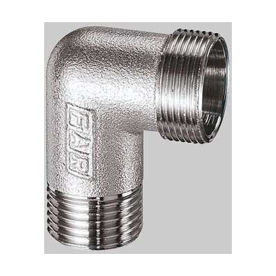 FAR "gomito Maschio Per Tubo Rame, Plastica E Multistrato Cromato 1"""" - 24x19" FAR "gomito Maschio Per Tubo Rame, Plastica E Multistrato Cromato 1"""" - 24x19"