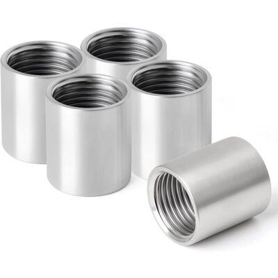 XISRENS Raccordo Filettato Femmina Dritto In Acciaio Inossidabile Da 3/4", Connettori Dritti In Acciaio Inossidabile 304, Raccordi Per Tubi Femmina, 5 Pezzi (dn20) XISRENS Raccordo Filettato Femmina Dritto In Acciaio Inossidabile Da 3/4", Connettori Dritti In Acciaio Inossidabile 304, Raccordi Per Tubi Femmina, 5 Pezzi (dn20)