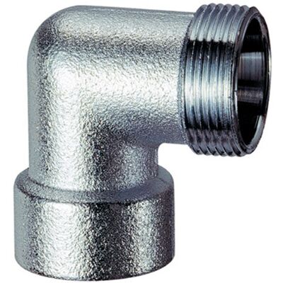 FAR - Raccordo Curvo Femmina In Ottone Cromato 3/4' Ø18 C/kit Rame M 24x19 FAR - Raccordo Curvo Femmina In Ottone Cromato 3/4' Ø18 C/kit Rame M 24x19
