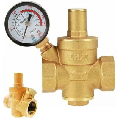 OEM Valvola Di Riduzione Della Pressione Dell'acqua Regolabile In Ottone Dn20 – Manometro Integrato – Carico Massimo 16 Kg/cm² – Installazione Orizzontale/verticale – Dn20-3-crezuo OEM Valvola Di Riduzione Della Pressione Dell'acqua Regolabile In Ottone Dn20 – Manometro Integrato – Carico Massimo 16 Kg/cm² – Installazione Orizzontale/verticale – Dn20-3-crezuo