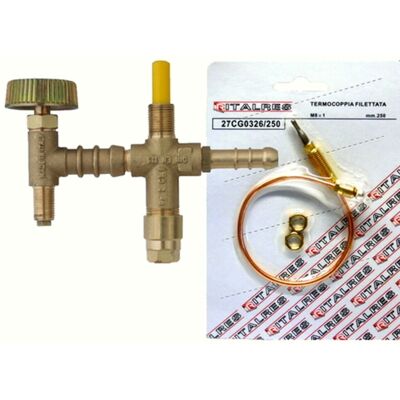 UNIVERSALE Kit Valvola Rubinetto Sicurgas Ricambio Per Fornellone 4 Piedi Gpl UNIVERSALE Kit Valvola Rubinetto Sicurgas Ricambio Per Fornellone 4 Piedi Gpl