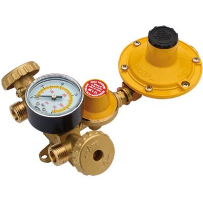 UNIVERSALE Mini Centralina Manometro Y 2 Bombole Gas Gpl 1 Stadio 8-12kg 2 Stadio 4kg UNIVERSALE Mini Centralina Manometro Y 2 Bombole Gas Gpl 1 Stadio 8-12kg 2 Stadio 4kg
