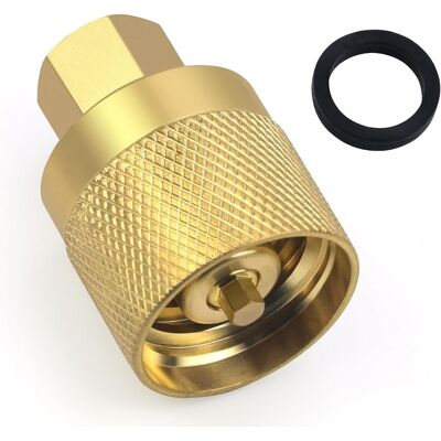 JALLERIA Re7141f Adattatore Per Connettore Per Carrello Elevatore A Propano Con Guarnizione – Connettore Femmina In Ottone JALLERIA Re7141f Adattatore Per Connettore Per Carrello Elevatore A Propano Con Guarnizione – Connettore Femmina In Ottone