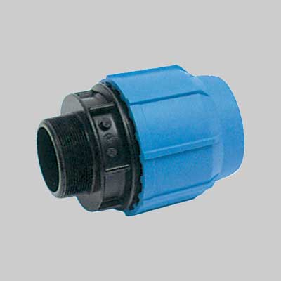 UNIDELTA - Raccordo maschio in polipropilene Ø 50x1.5 - Giunto per tubi UNIDELTA - Raccordo maschio in polipropilene Ø 50x1.5 - Giunto per tubi