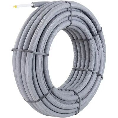 FRÄNKISCHE Tubo Multistrato Alpex F50 Profi 26x3 - 9 Mm Rotondo Grigio-25m Bianco Preisolato, 83726104 FRÄNKISCHE Tubo Multistrato Alpex F50 Profi 26x3 - 9 Mm Rotondo Grigio-25m Bianco Preisolato, 83726104