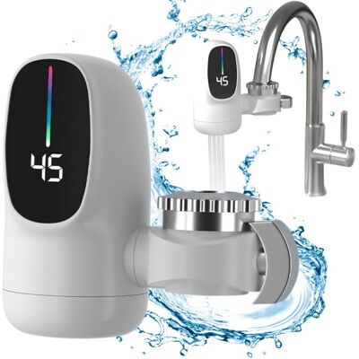 BLACKCUP Adattatore Per Rubinetto Da Cucina, Scaldabagno Elettrico Istantaneo, Riscaldamento Rapido, Display Digitale, Adatto Per Bagno E Lavandino. BLACKCUP Adattatore Per Rubinetto Da Cucina, Scaldabagno Elettrico Istantaneo, Riscaldamento Rapido, Display Digitale, Adatto Per Bagno E Lavandino.