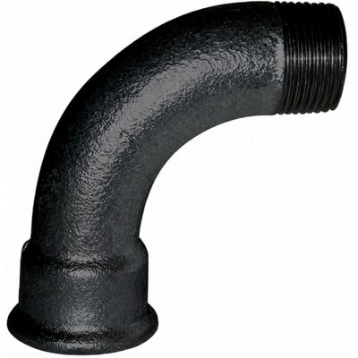 CODITAL Gomito Malleabile 90°, 40x49, Maschio Femmina Nero Grande Raggio CODITAL Gomito Malleabile 90°, 40x49, Maschio Femmina Nero Grande Raggio
