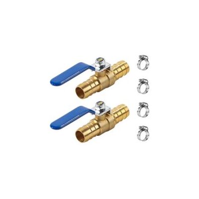 OEM Valvola A Sfera In Ottone Da 19 Mm, Rubinetto A 2 Vie Con Fascette Stringitubo E Raccordo A Innesto Rapido Per Aria, Acqua E Olio - Crezuo OEM Valvola A Sfera In Ottone Da 19 Mm, Rubinetto A 2 Vie Con Fascette Stringitubo E Raccordo A Innesto Rapido Per Aria, Acqua E Olio - Crezuo