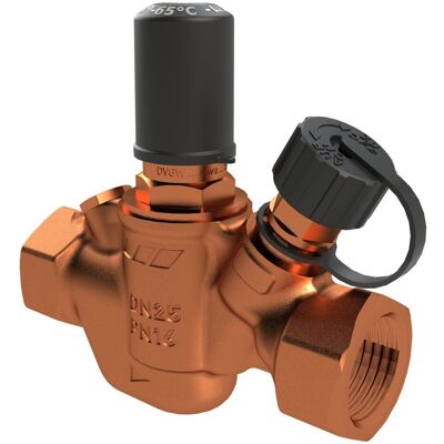 KEMPER Multi-therm Valvola Di Regolazione Automatica Per Ricircolo, Da 50 °c A 65 °c, Filettatura Femmina, Figura 143 00, Dn 15, 1430001500 KEMPER Multi-therm Valvola Di Regolazione Automatica Per Ricircolo, Da 50 °c A 65 °c, Filettatura Femmina, Figura 143 00, Dn 15, 1430001500