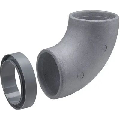 FRÄNKISCHE Curva A 90 Gradi Profi-air Iso Plus Dn 160 Con Manicotto, 78316141 FRÄNKISCHE Curva A 90 Gradi Profi-air Iso Plus Dn 160 Con Manicotto, 78316141