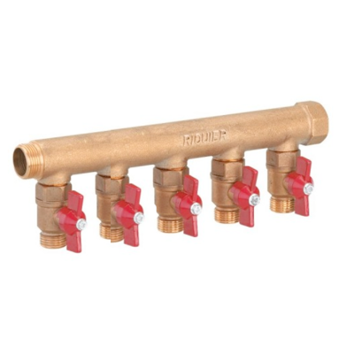 RIQUIER Collettore Modulare Maschio Femmina 20x27 - Con Valvola A 5 Uscite 15x21 Maschio RIQUIER Collettore Modulare Maschio Femmina 20x27 - Con Valvola A 5 Uscite 15x21 Maschio