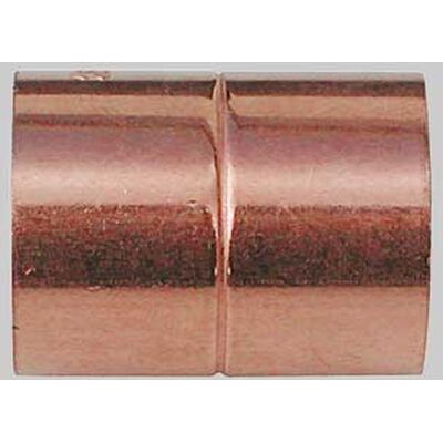 Made in Italy Manicotto In Rame Con Battuta Femmina/femmina A Saldare Ø42 Made in Italy Manicotto In Rame Con Battuta Femmina/femmina A Saldare Ø42