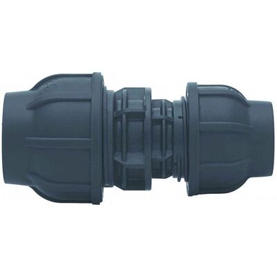 GEBO Raccordo A Compressione Pp 63x40 Pn16, Per Tubi In Pe, Nero GEBO Raccordo A Compressione Pp 63x40 Pn16, Per Tubi In Pe, Nero
