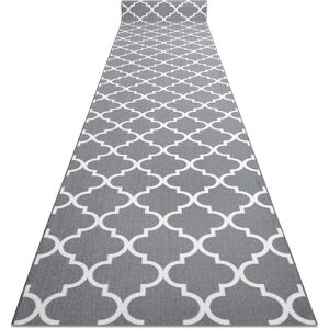 RUGSX Passatoia Gommata 67cm Marocco Trifoglio Grigio Trellis 30352 Grey 67x250 Cm RUGSX Passatoia Gommata 67cm Marocco Trifoglio Grigio Trellis 30352 Grey 67x250 Cm