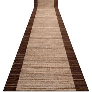 RUGSX Passatoia Gommata Streifen 100 Cm Marrone Brown 100x280 Cm RUGSX Passatoia Gommata Streifen 100 Cm Marrone Brown 100x280 Cm