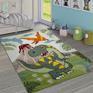 PACO HOME Tappeto Per Cameretta Dei Bambini Grazioso Dinosauri Giungla Vulcano Effetto 3-d Pelo Corto Verde 160x230 Cm PACO HOME Tappeto Per Cameretta Dei Bambini Grazioso Dinosauri Giungla Vulcano Effetto 3-d Pelo Corto Verde 160x230 Cm
